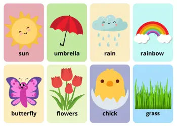 Spring Season Flashcards Use Online or PDF Download